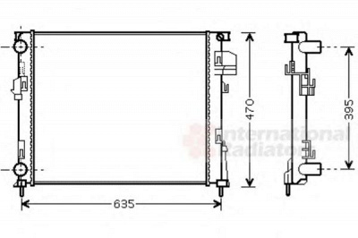 VAN WEZEL 43002303 -  Радиатор, охлаждение двигателя
